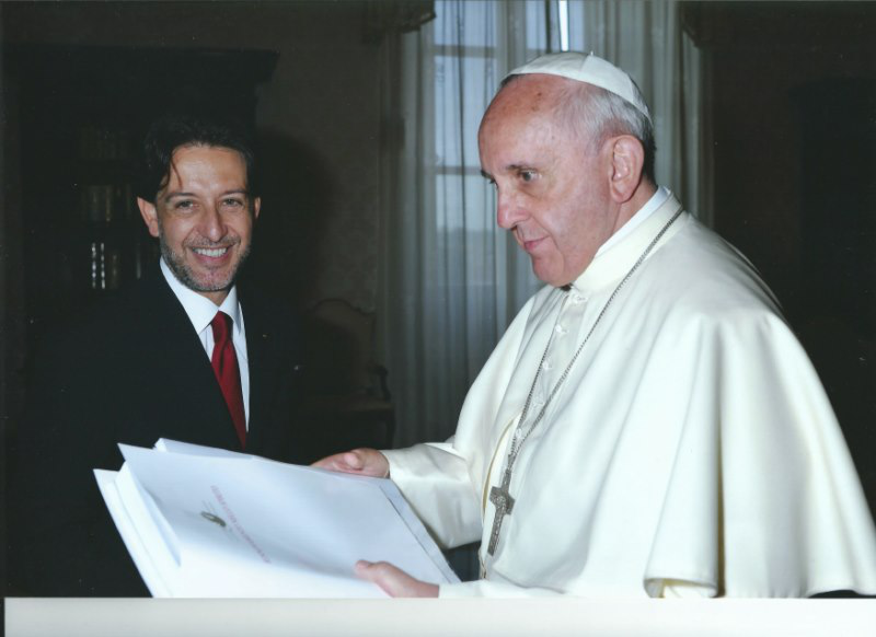 Salvatore Martinez in udienza privata da Papa Francesco (5 giugno 2014)