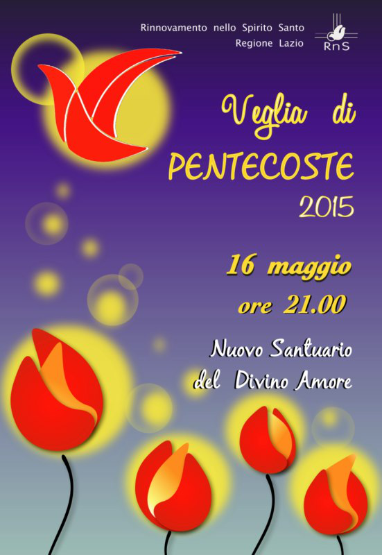 Locandina Veglia Pentecoste Roma 2015