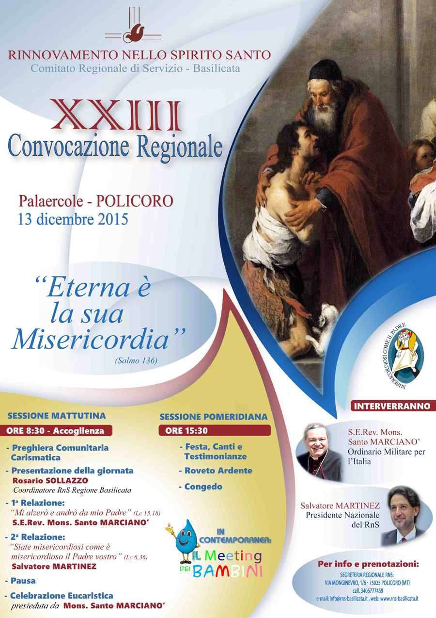 Convocazione Regionale Basilicata 2015