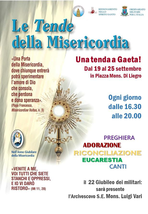 Tenda misericordia Gaeta