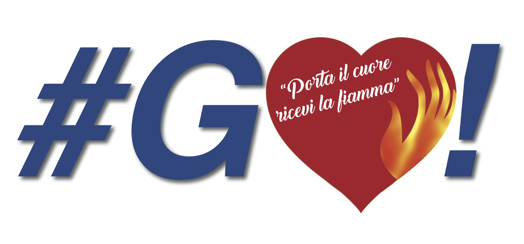 Hashtag Porta il cuore ricevi la fiamma