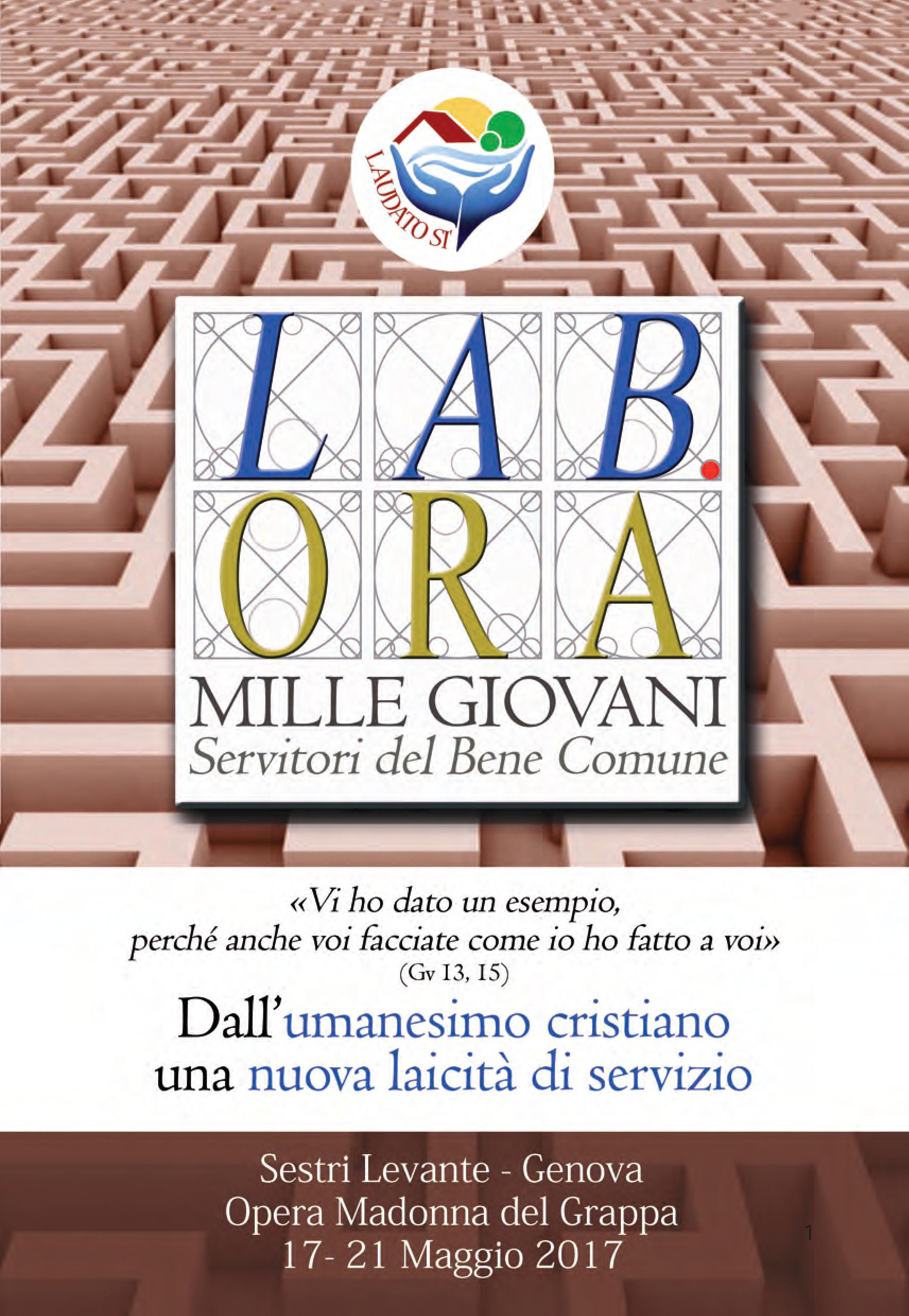 Lab.Ora Sestri Levante 17-21 maggio 2017