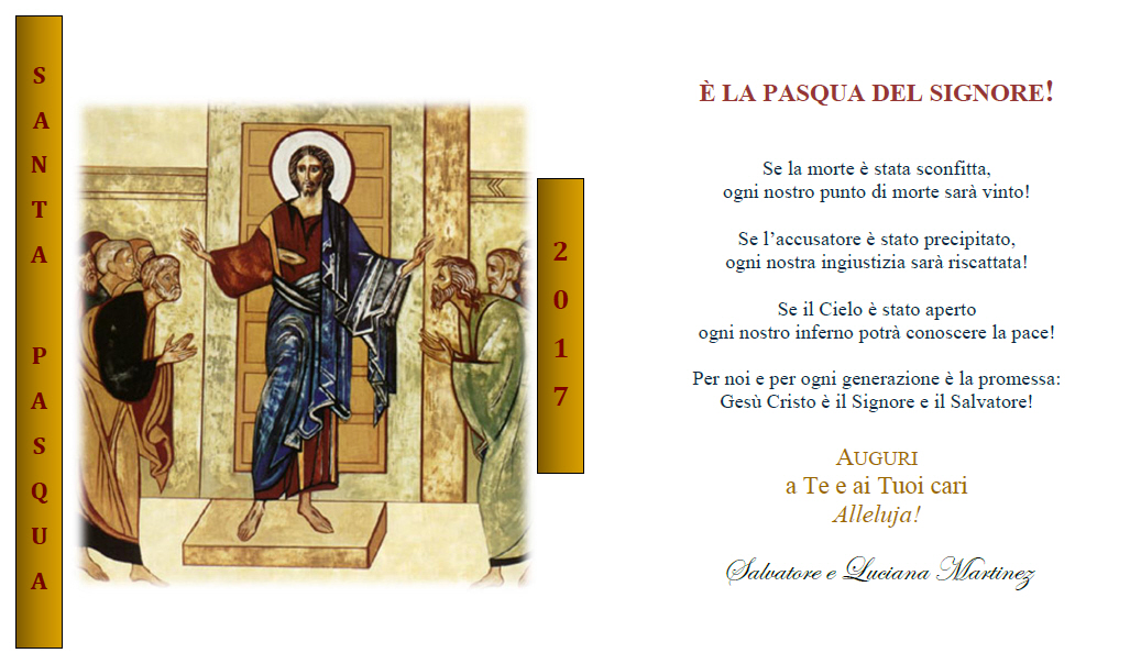 È LA PASQUA DEL SIGNORE!