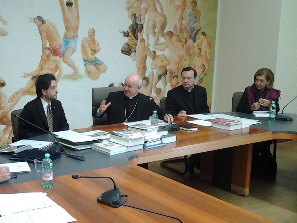 Salvatore+Martinez%2C+Mons.+Vincenzo+Paglia%2C+Mons.+Simon+Vazquez%2C+Marcella+Reni