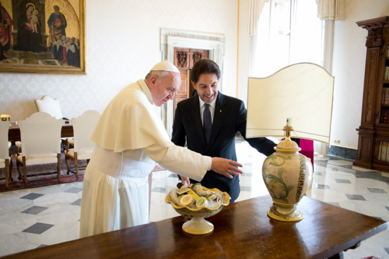 Papa+Francesco+e+Salvatore+Martinez+-+Udienza+privata+del+9+settembre+2013