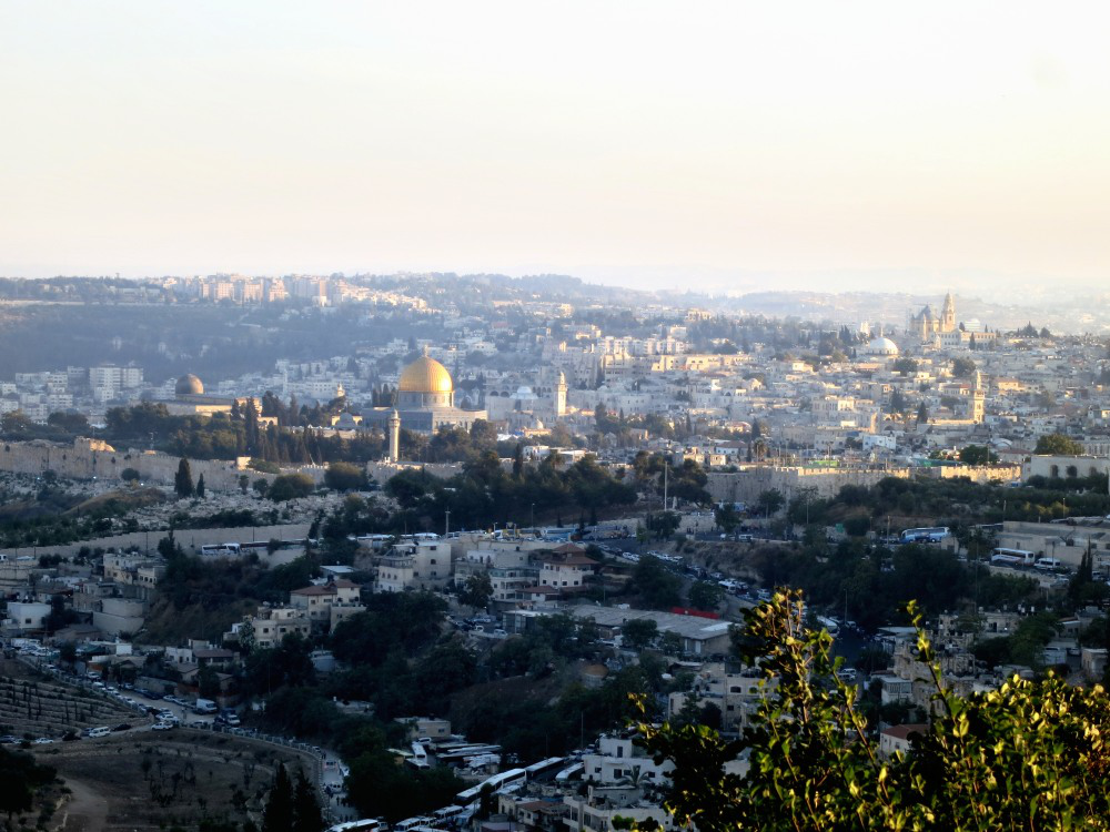 Arrivo a Gerusalemme sul Monte Scopus che domina la Città Santa