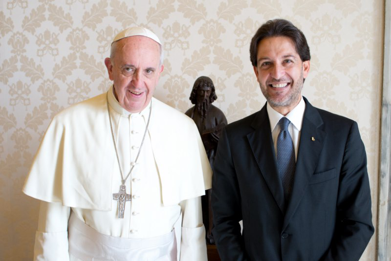 Papa Francesco e Salvatore Martinez - Udienza privata del 9 settembre 2013
