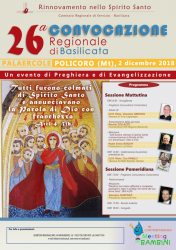 Convocazione Regionale RnS in Basilicata 2018