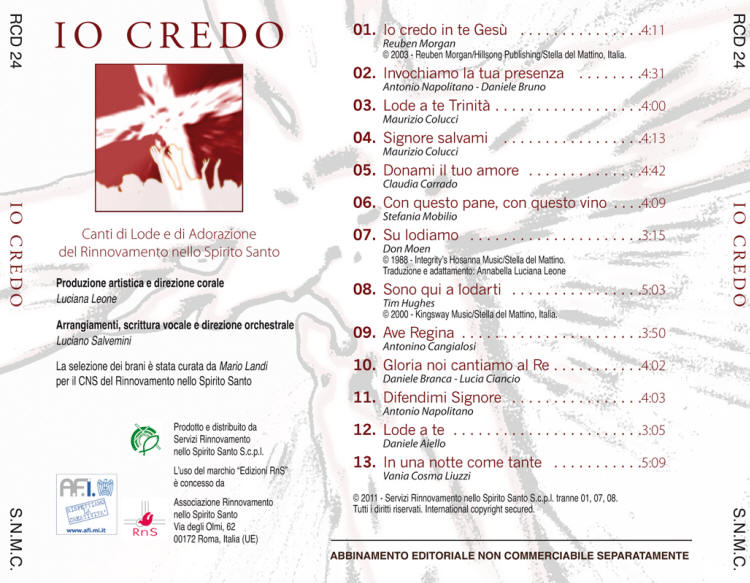 Clicca sui brani per ascoltare l'anteprima...
