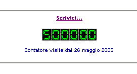 500.000 accessi dal 26 maggio 2003