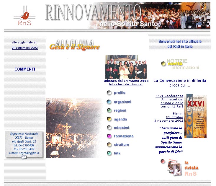 Il sito nel 2002...