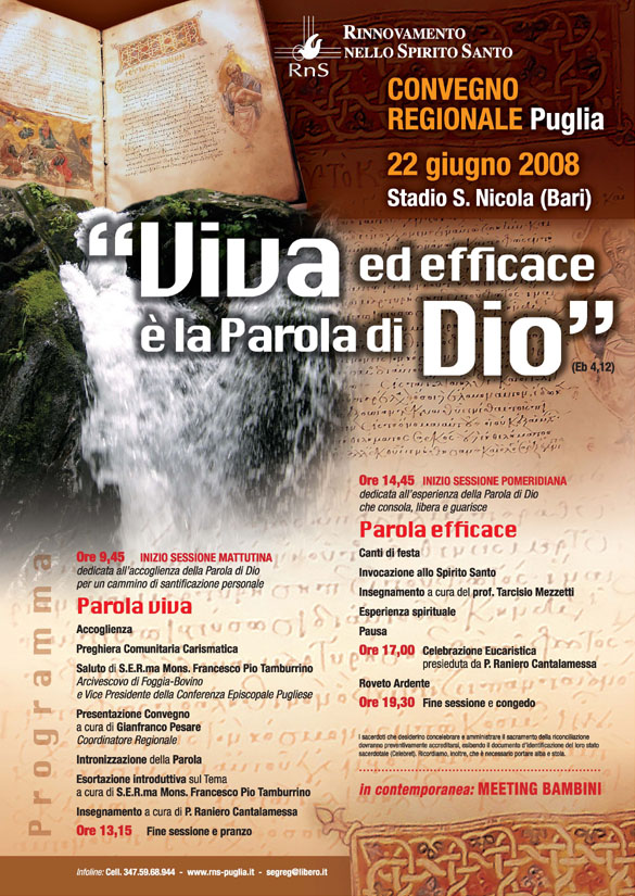 Locandina dell'incontro