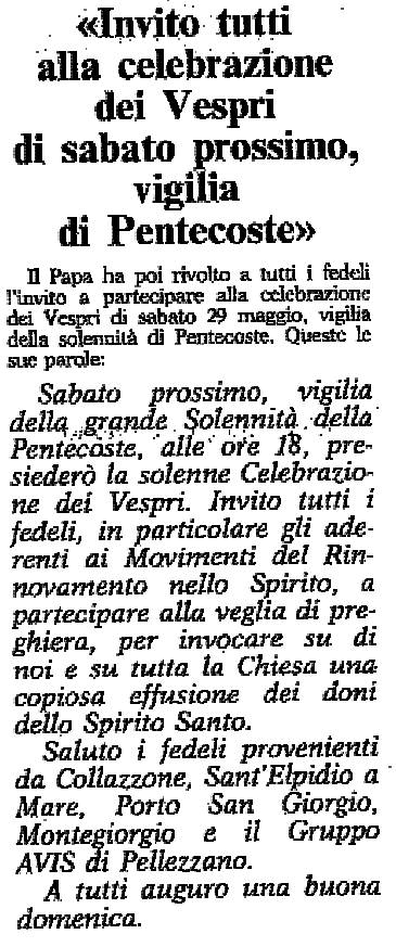 L'articolo comparso su L'Osservatore Romano