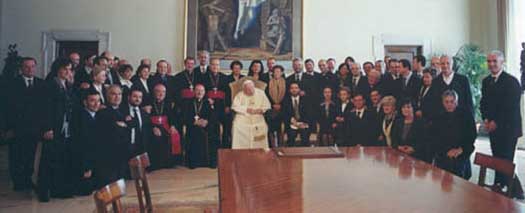 L'udienza privata col Santo Padre