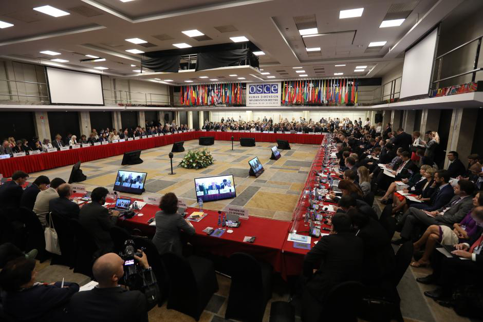 OSCE’s 2018 Human Dimension Implementation Meeting (HDIM) - Varsavia, 13 settembre 2018